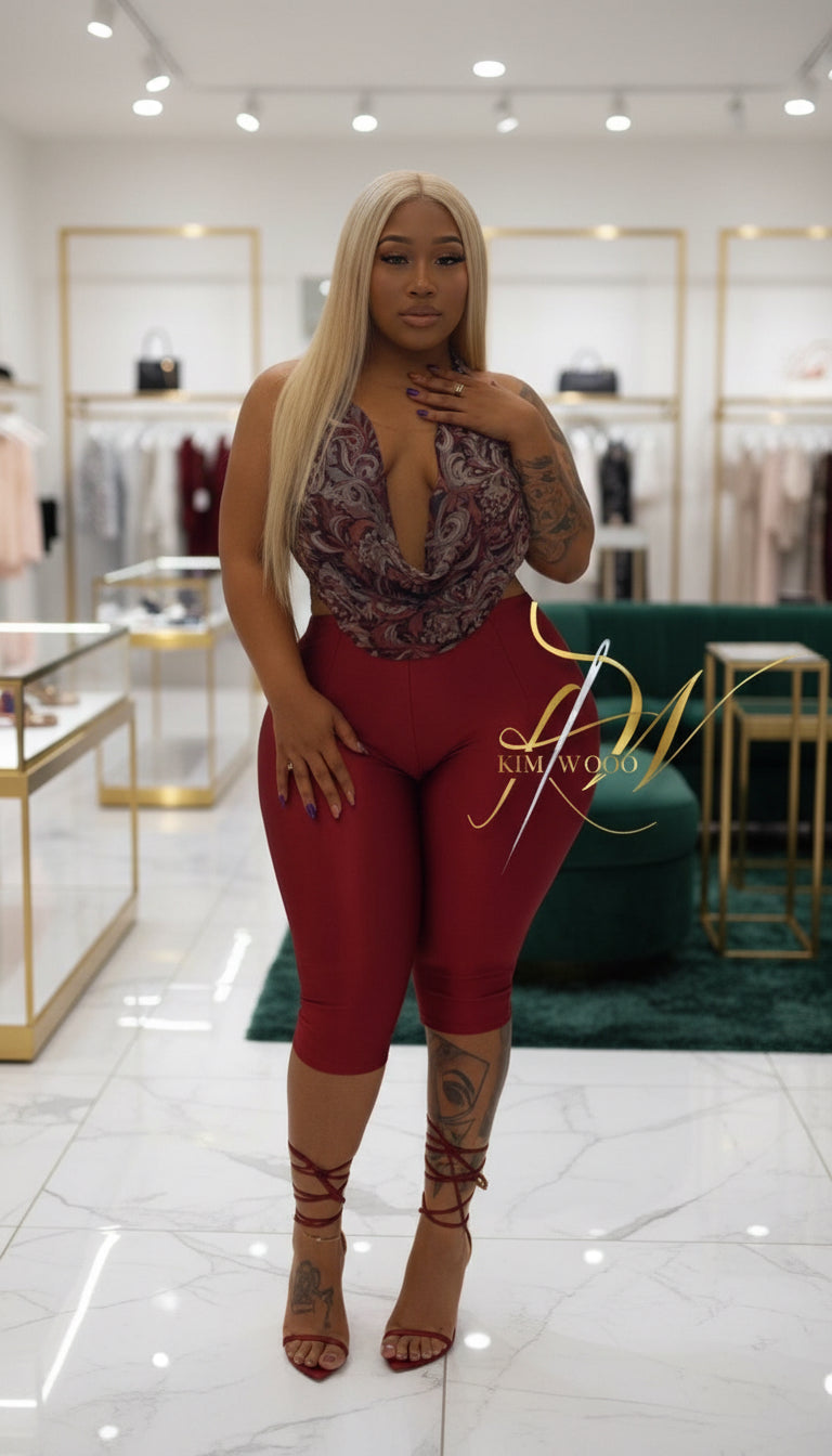 Cabernet · Mesh Plunge Set
