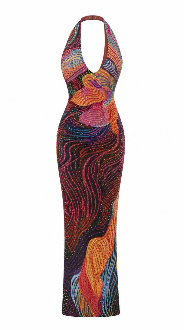 Aurora · Halter Maxi Gown