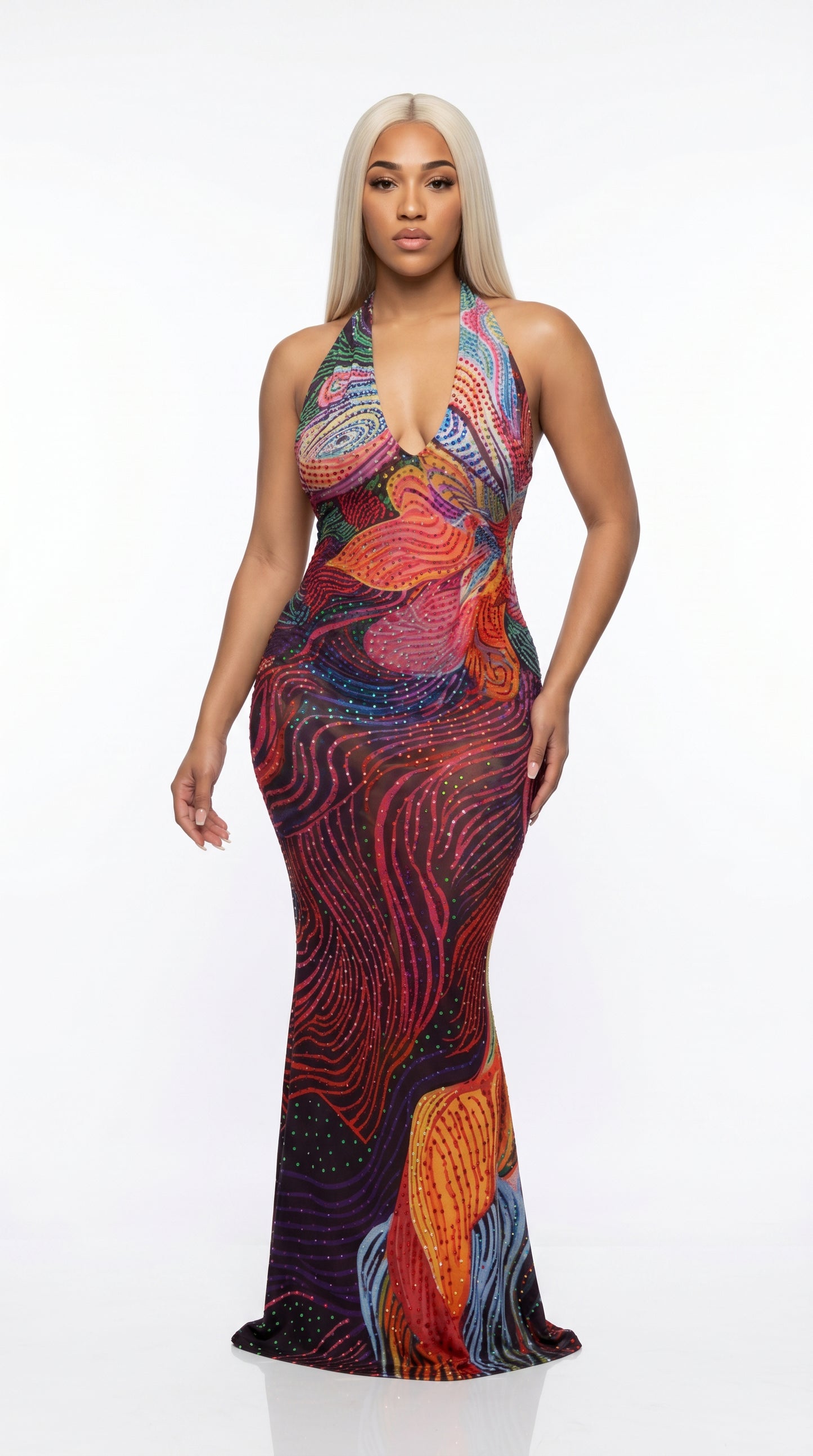 Aurora · Halter Maxi Gown