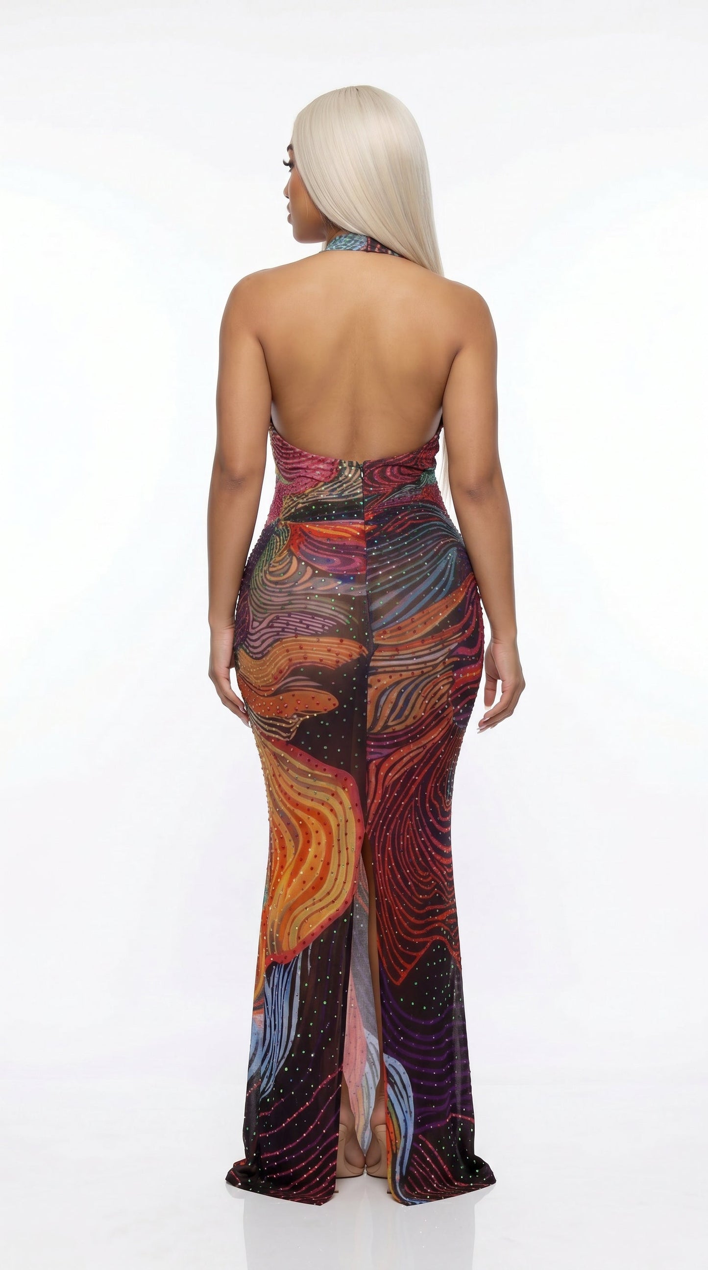 Aurora · Halter Maxi Gown