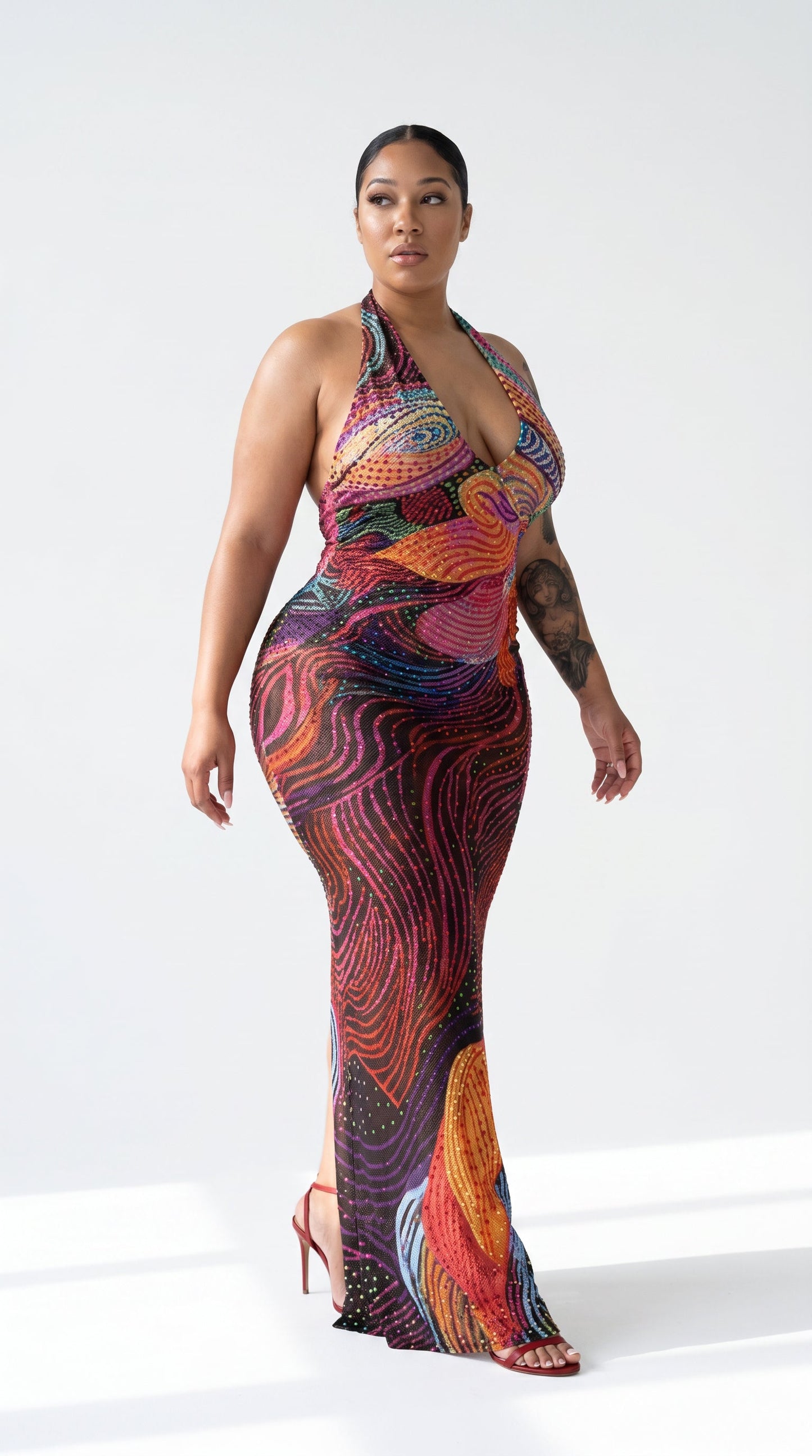 Aurora · Halter Maxi Gown