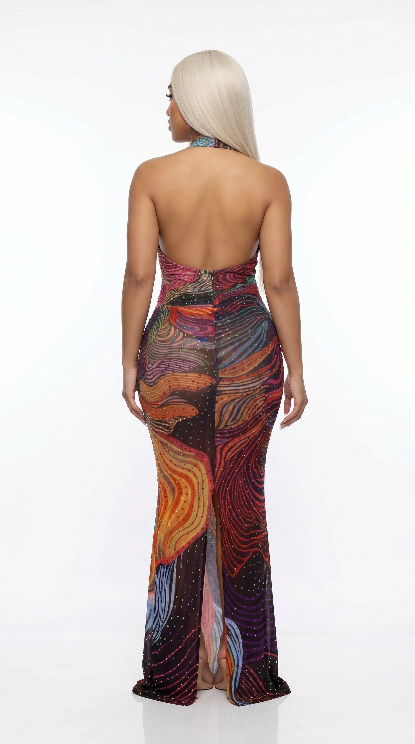 Aurora · Halter Maxi Gown