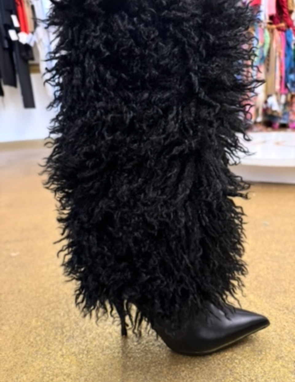 Fur boots