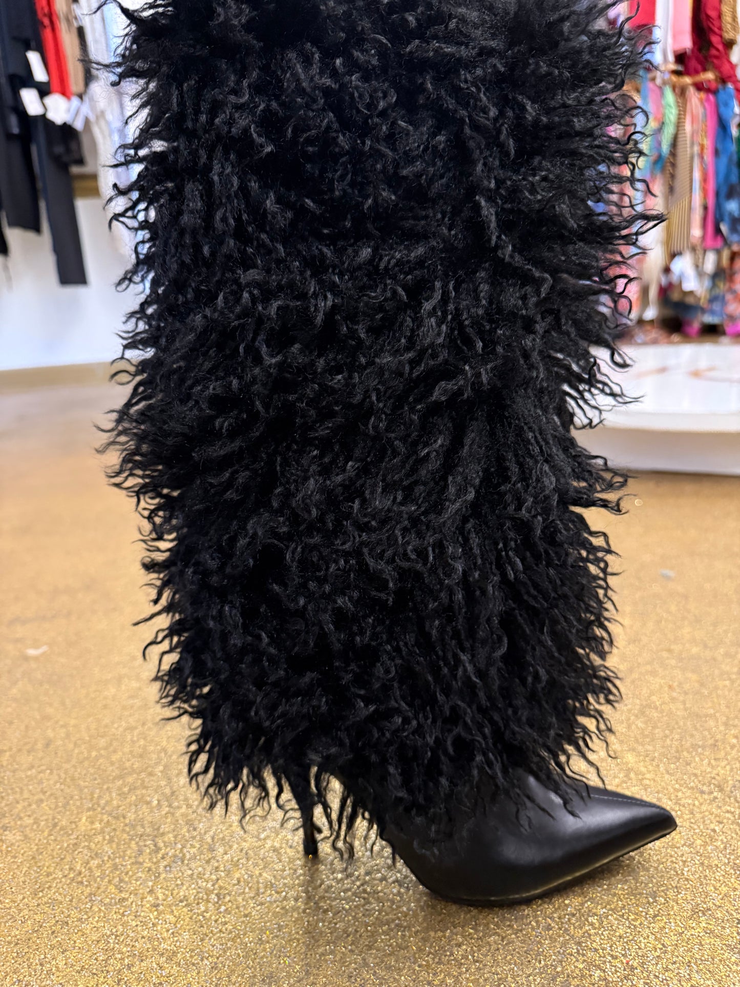 Fur boots