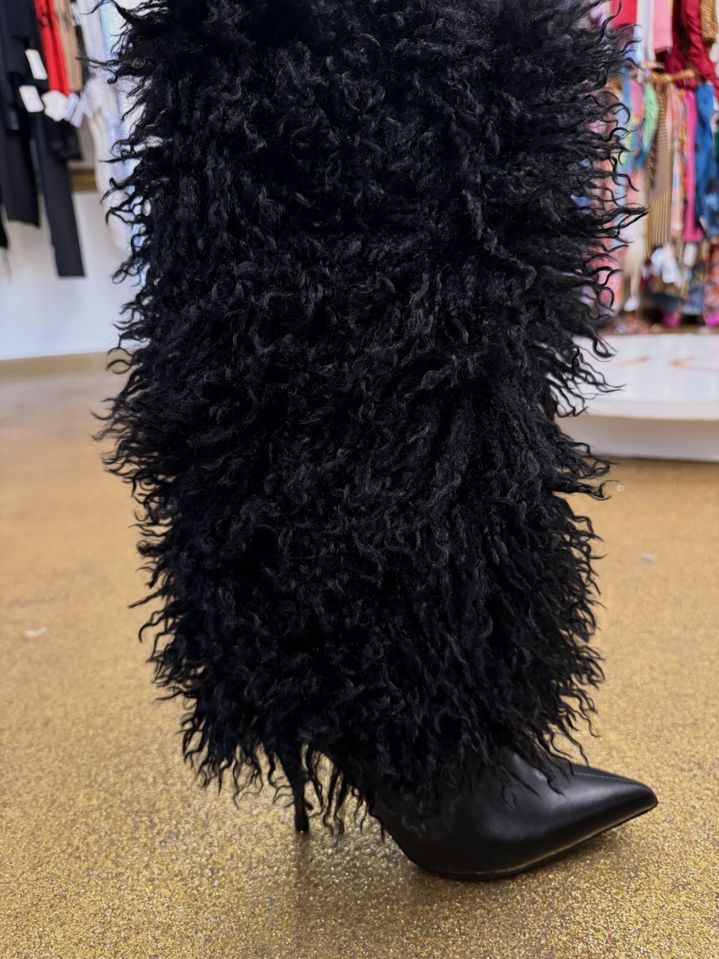 Fur boots