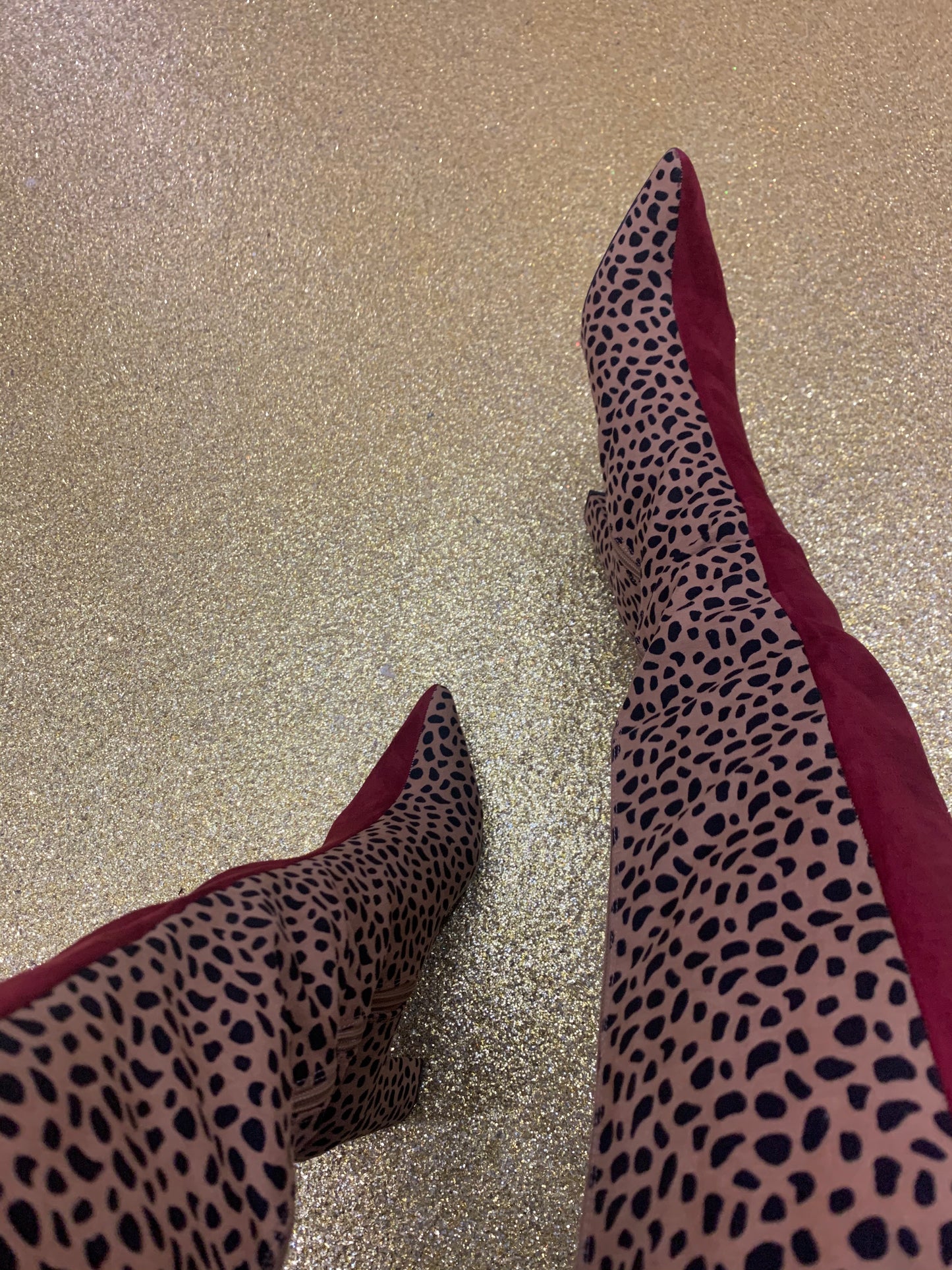 Two Face · Two-Tone Knee-High Boot